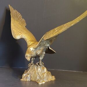 Source Unknown Brass Eagle Decor Accent